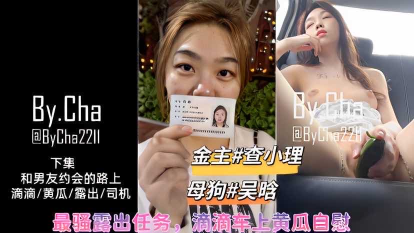 【滴滴车上露出】金主-查小理 母狗-吴晗最骚露出任务